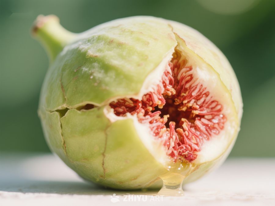 新鲜无花果剖面展示 696