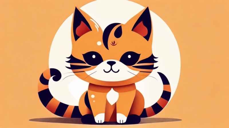 小花猫唯美插画 16