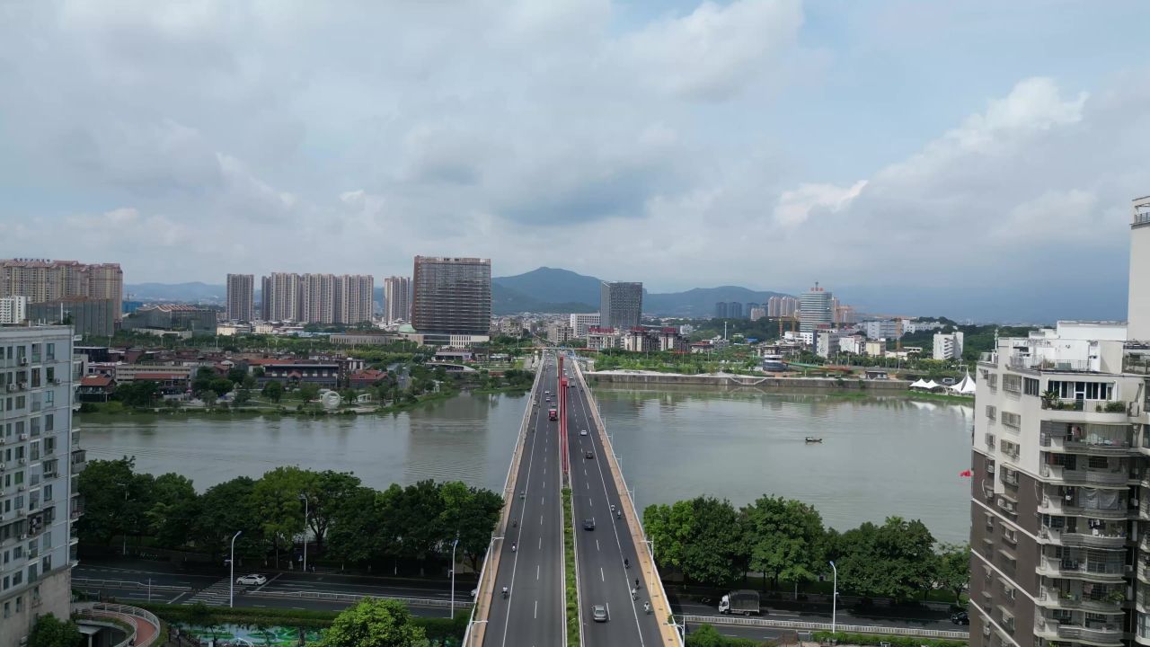 航拍福建漳州战备大桥