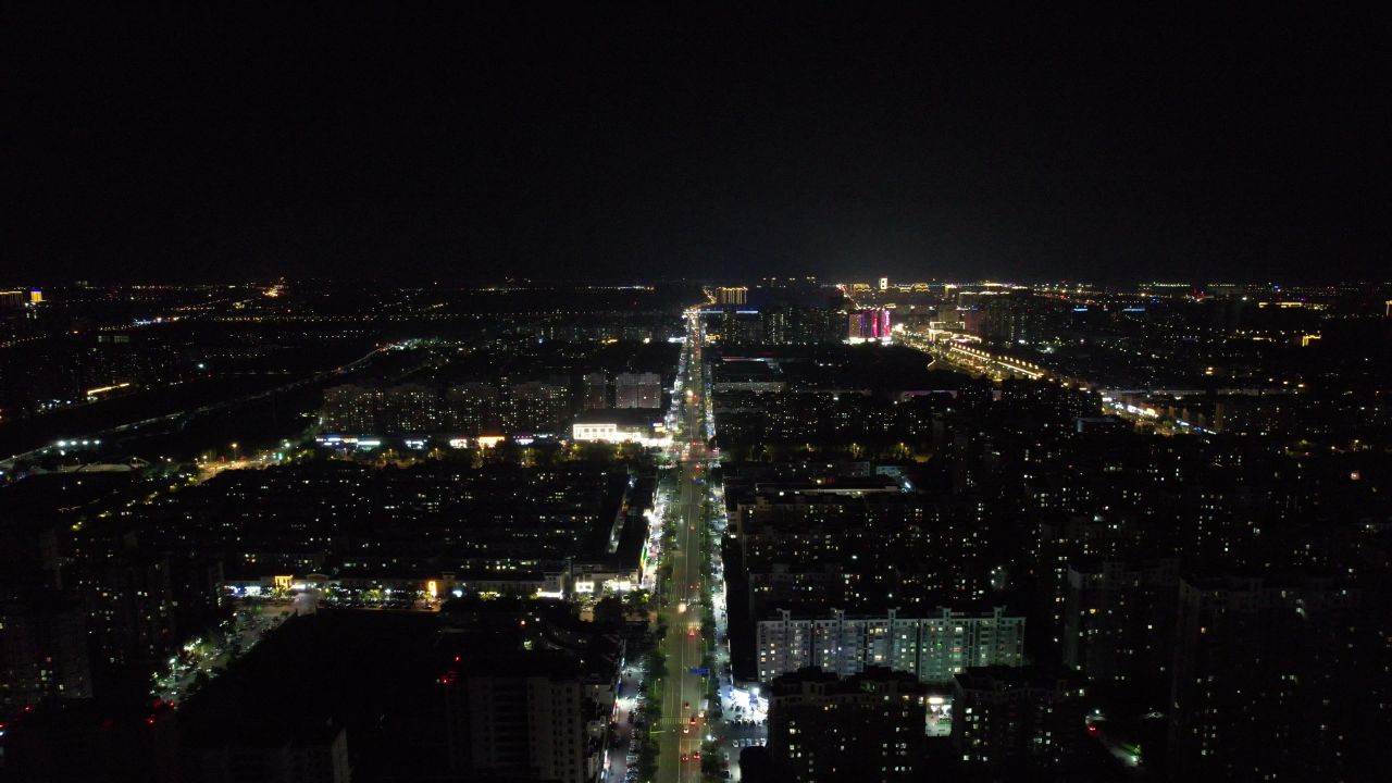 江苏宿迁城市风光地标建筑航拍 