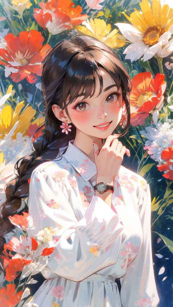 鲜花女孩