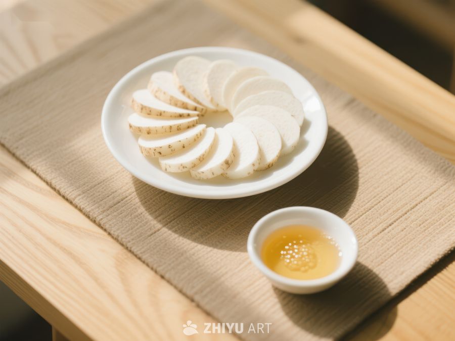 盘中切片与小碟酱料 216