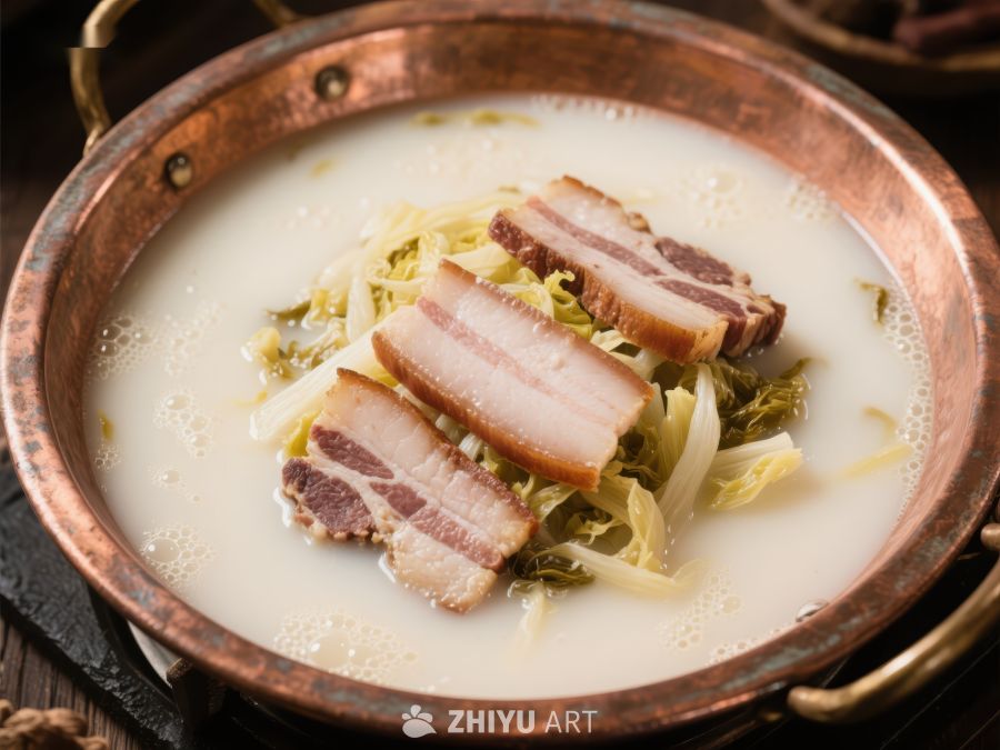 白菜肉片炖汤 2