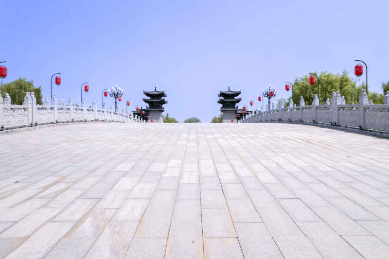 航拍洛阳-隋唐城遗址植物园