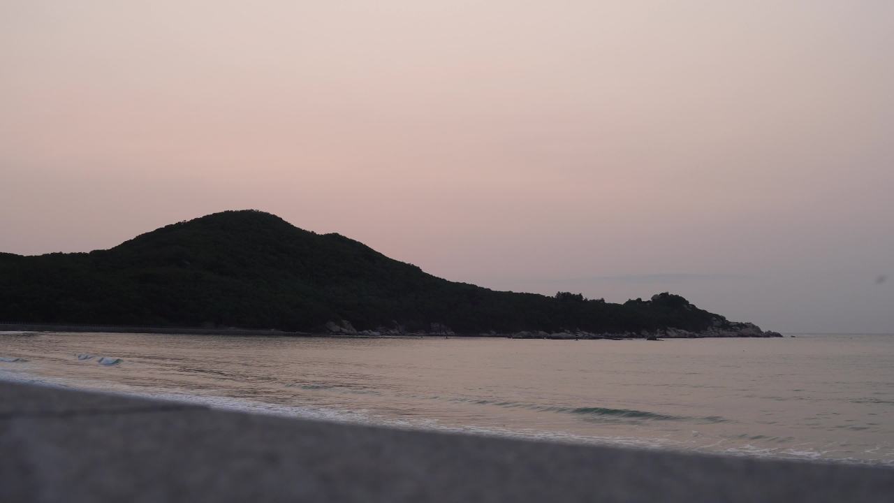 日落海滩