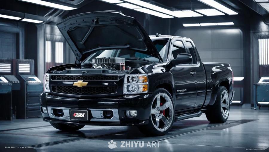 一辆黑色的2006款Silverado SS St