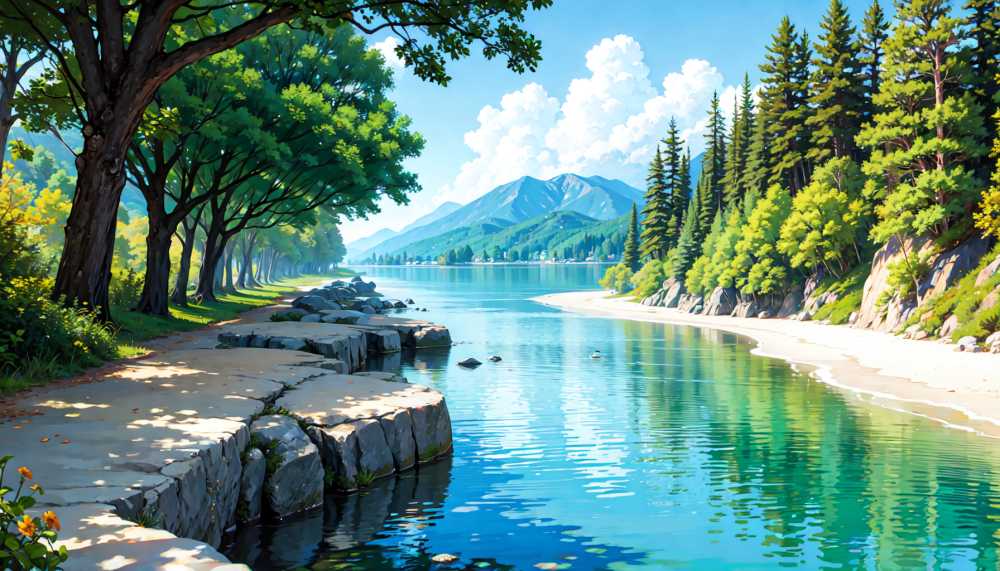 自然风景绿色插画11
