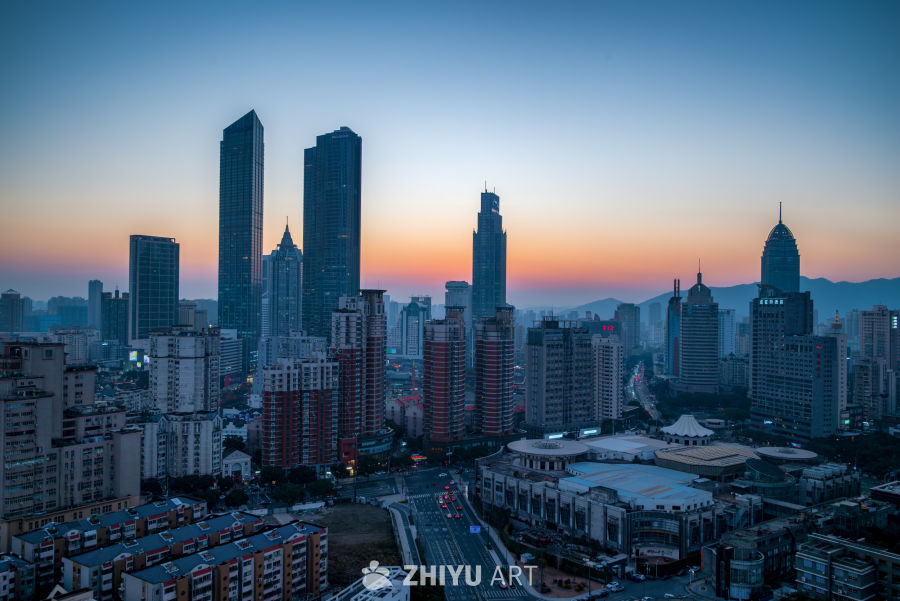 无锡三阳广场日转夜切片.