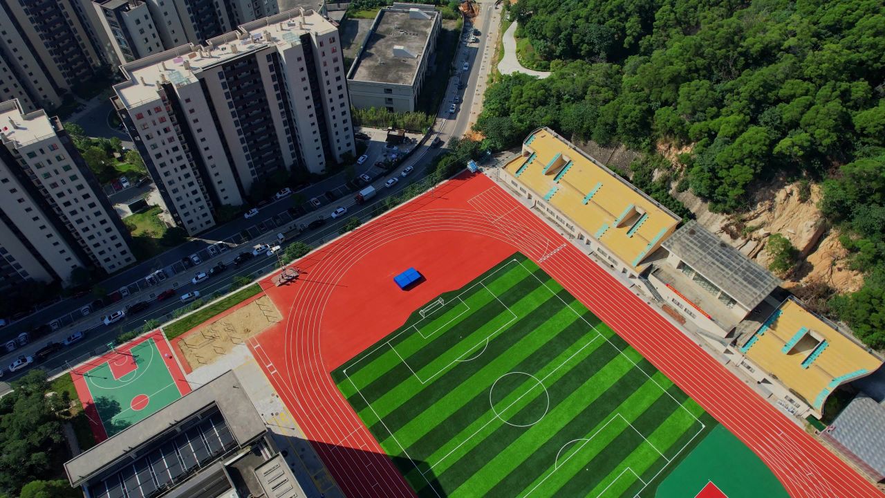 航拍福州机电学校景观 2