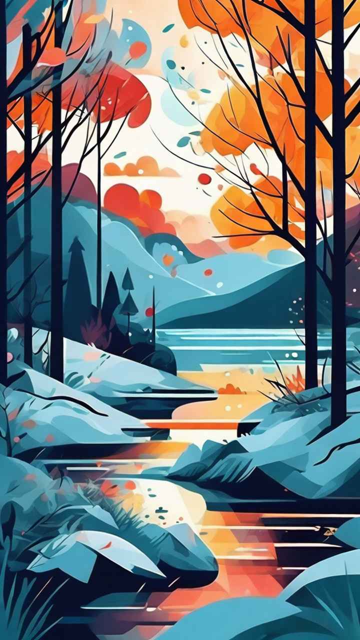印象派抽象插画 110