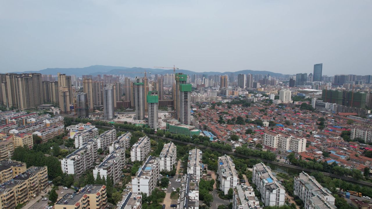  江苏连云港城市风光航拍