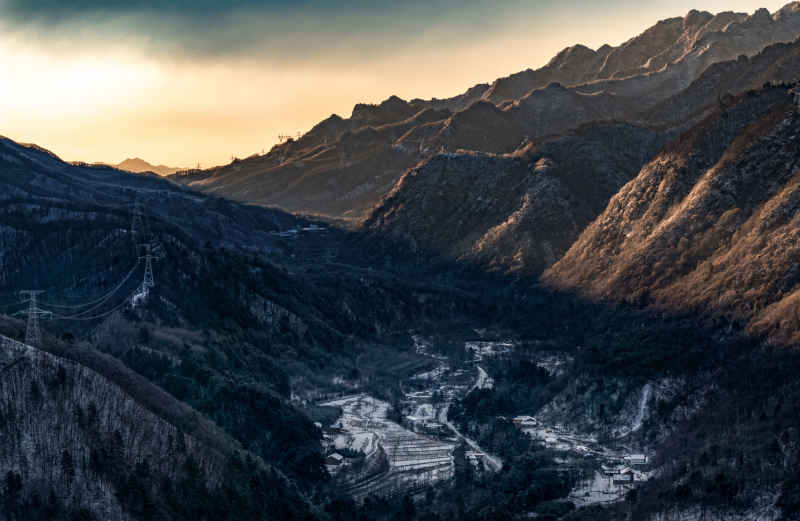 秦岭冬季雪景