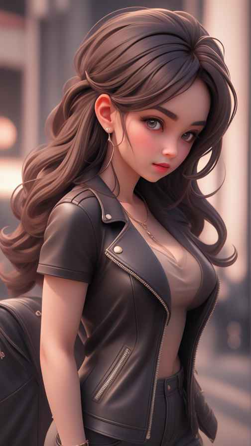 穿牛仔的女孩