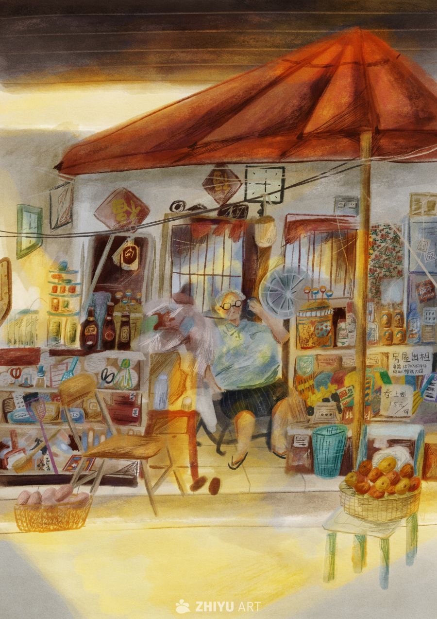 原创治愈插画作品素材四季节气节日自然 38