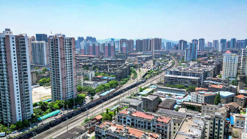 湖北襄阳城市风光旅游景区航拍摄影图 