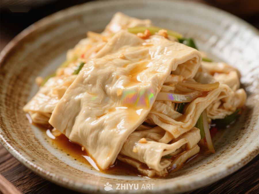 美味豆皮卷蔬菜，酱汁浓郁 999