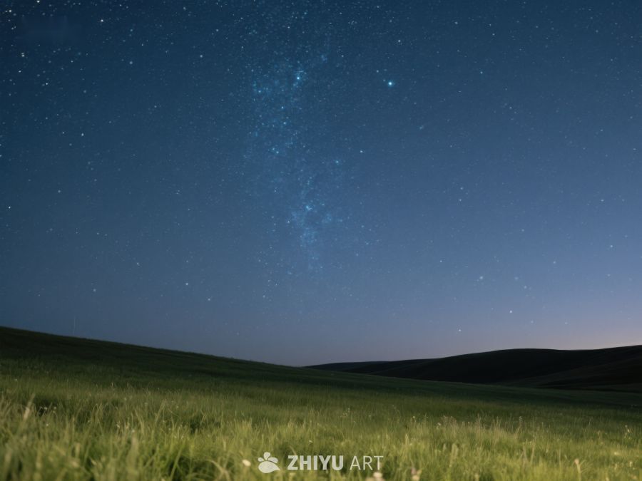 夜空下的宁静草原 309