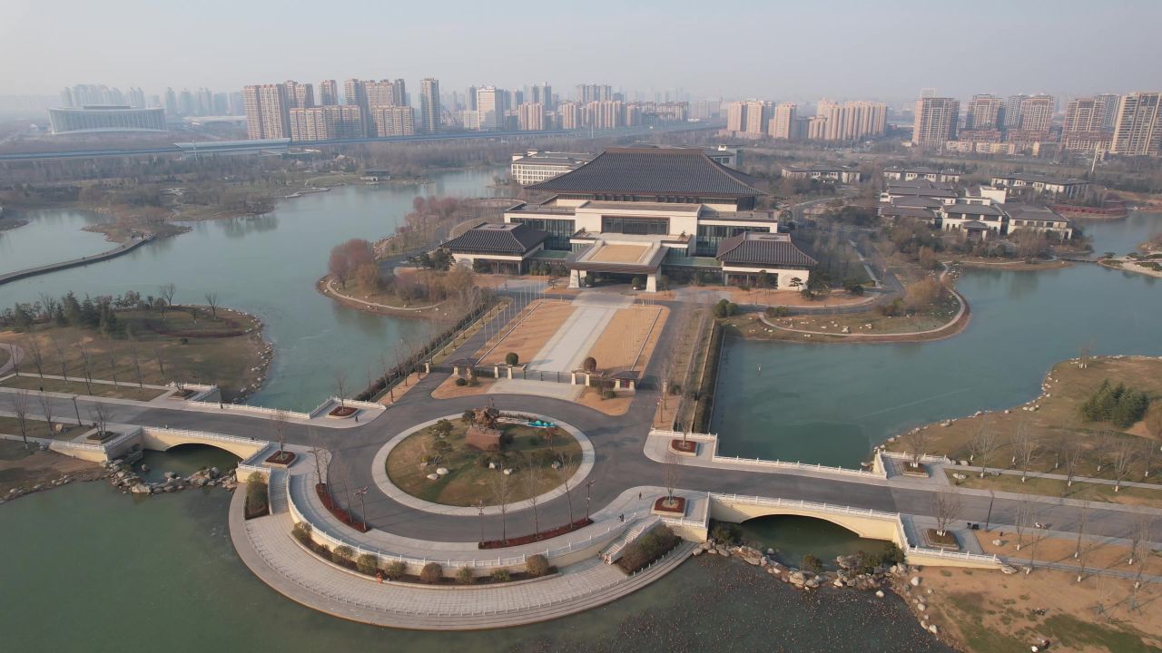  西安国际会议中心航拍