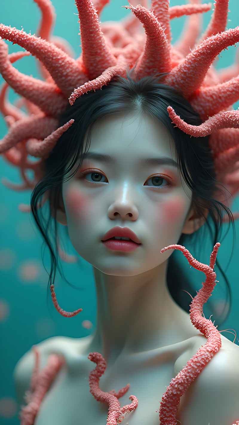 森林系列五颜六色古风艺术美女 11