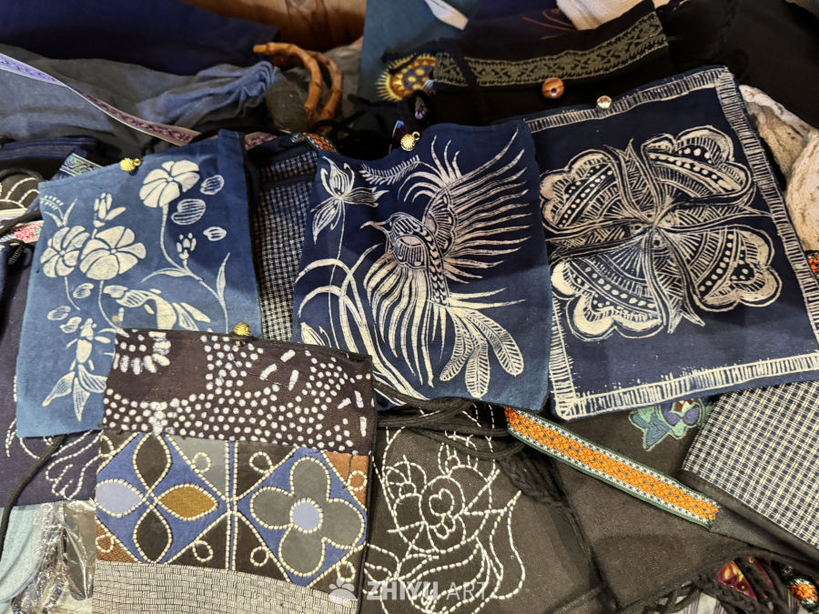 蜡染篮染扎染工艺品 9