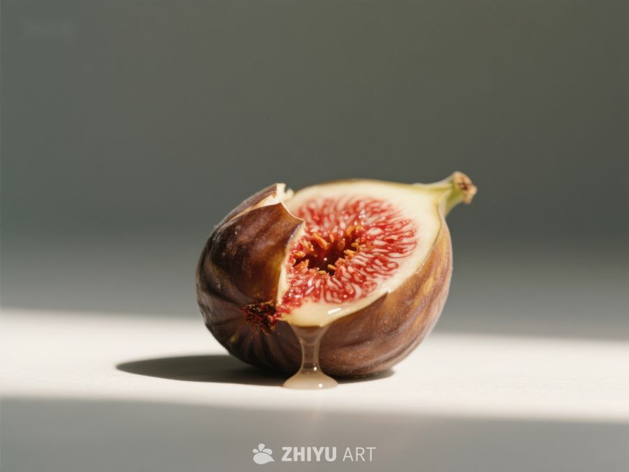 切开的无花果展示内部纹理 402