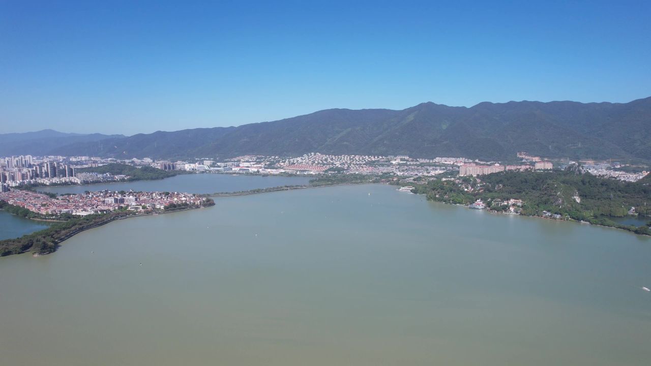 广东肇庆城市风光旅游景区航拍 
