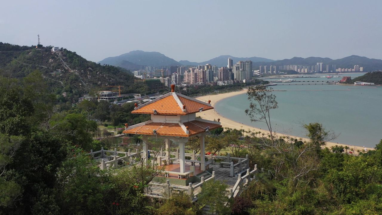 航拍凉亭