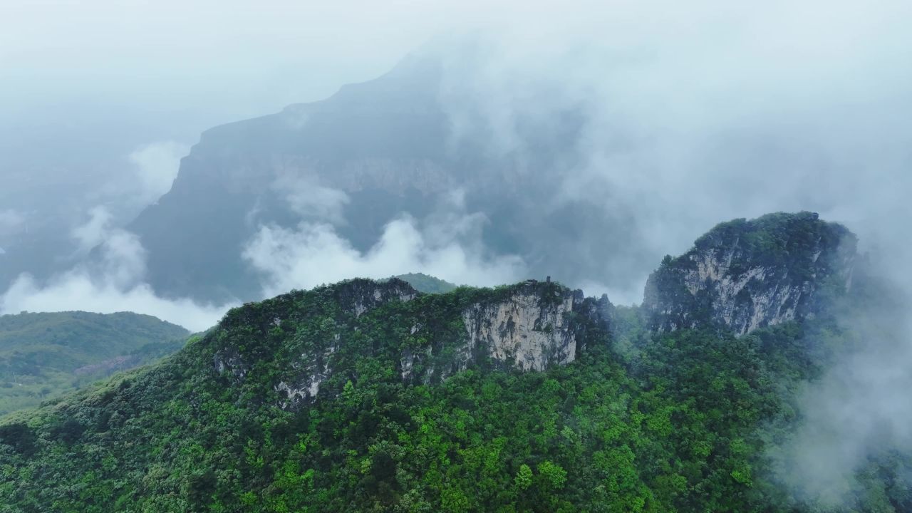  宝泉水库 自然风光 平流雾 宝泉度假区