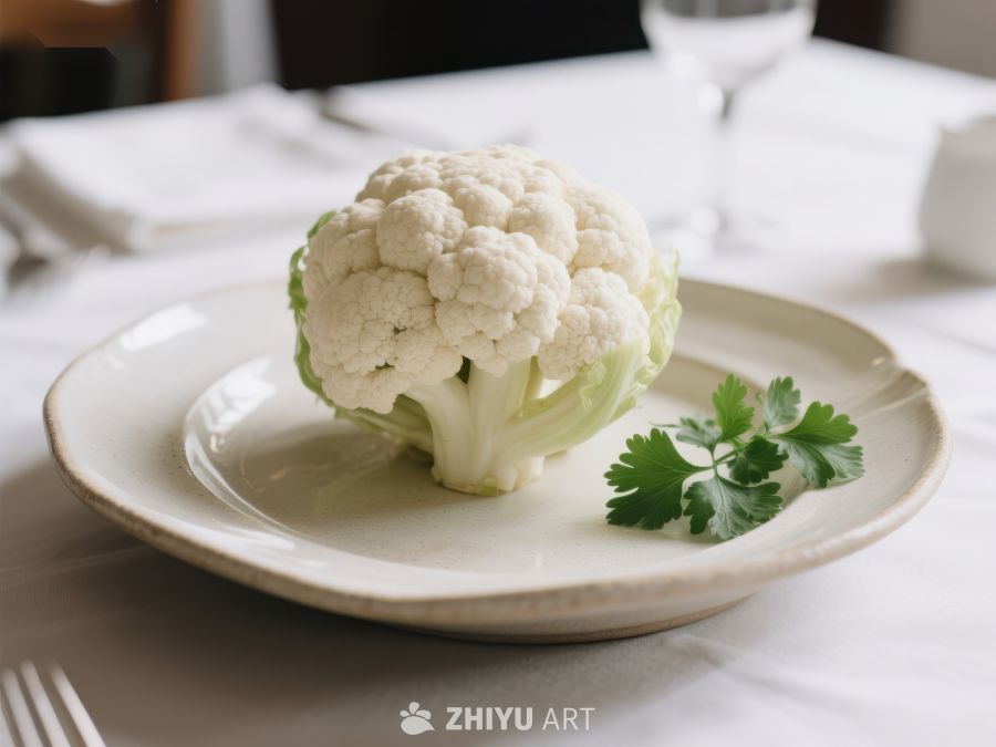 盘中的新鲜花椰菜 270