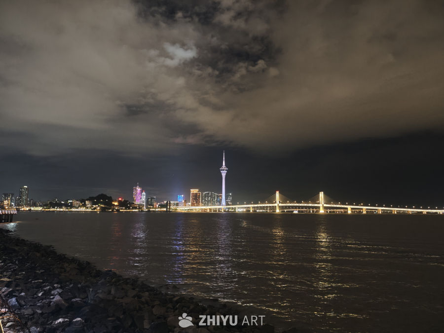 夜幕下的城市风光