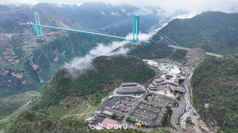航拍贵州花江峡谷大桥 17