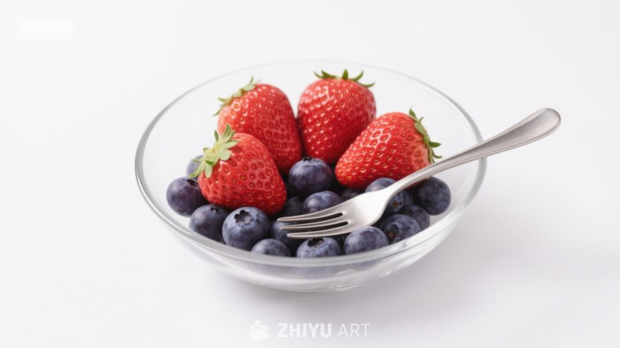 草莓蓝莓水果碗 26