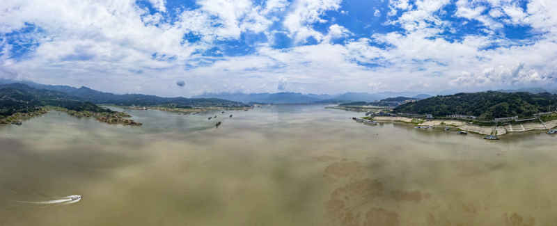 祖国壮丽山河长江三峡风光全景图 