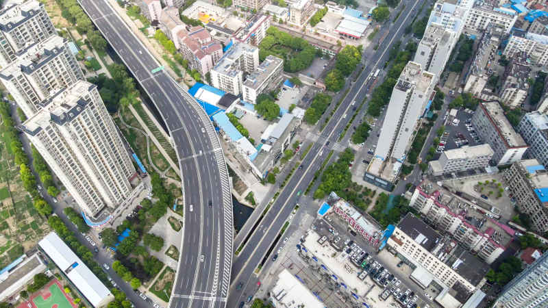 湖北襄阳城市风光旅游景区航拍摄影图 