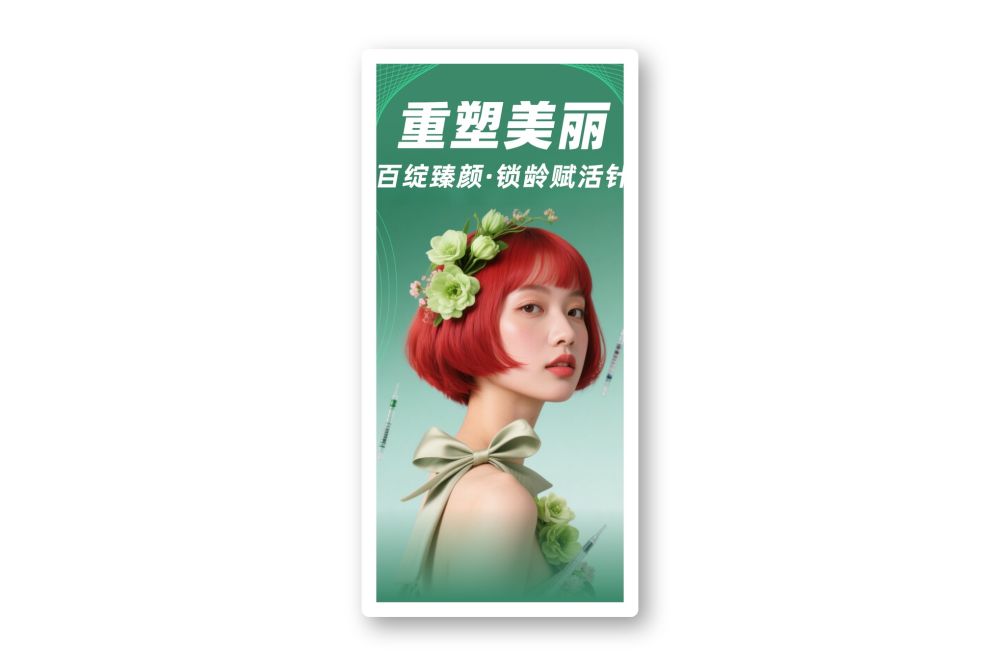 医美护肤美妆海报宣传活动直播间促销海报