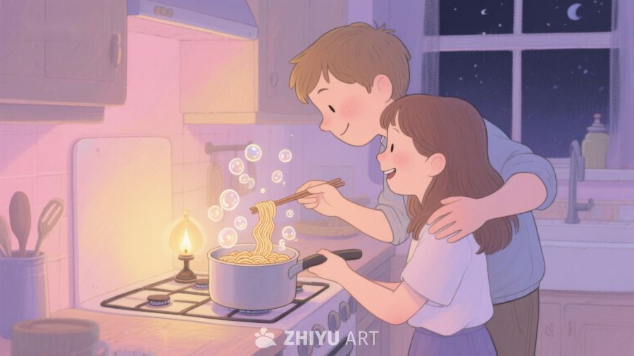 温馨厨房里的甜蜜时光 389