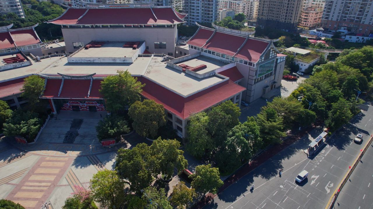 航拍莆田大剧院景观