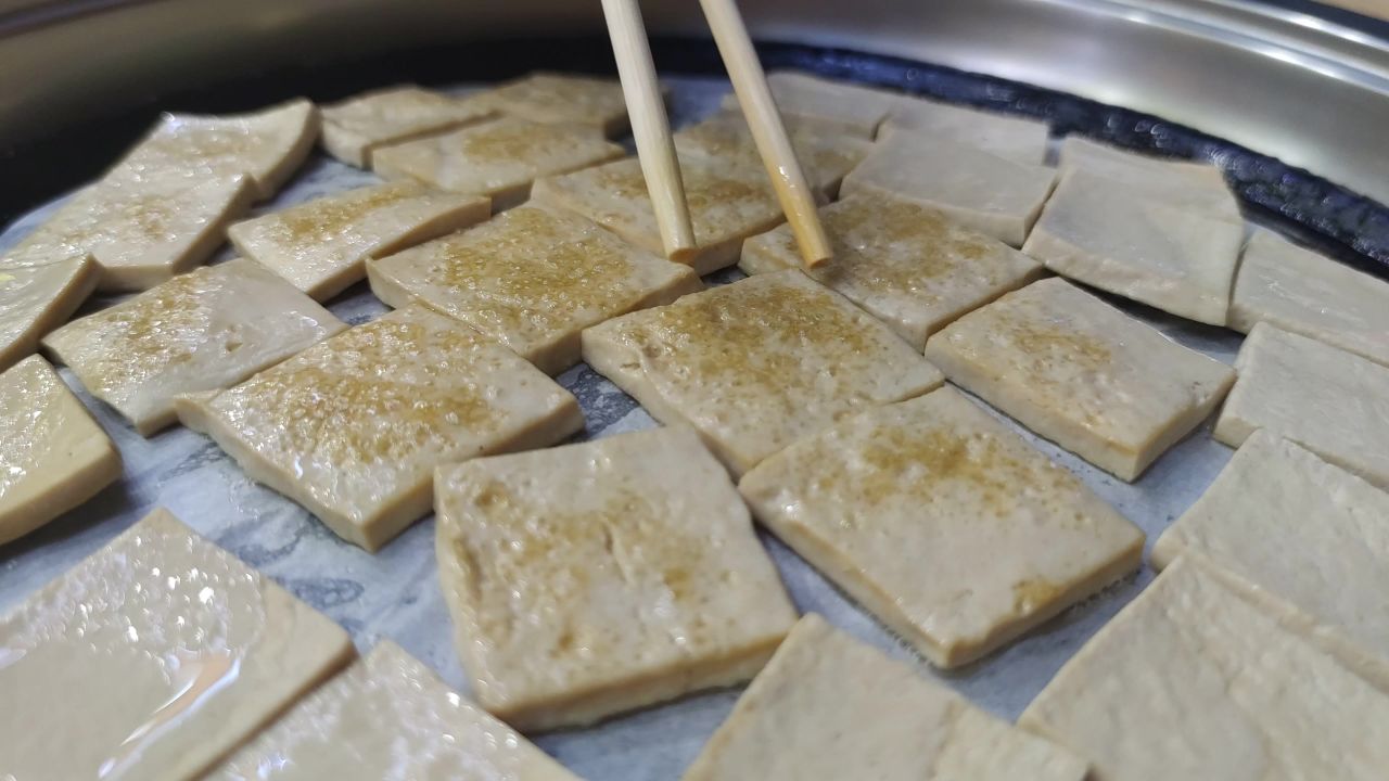 美食 烤豆腐 实拍