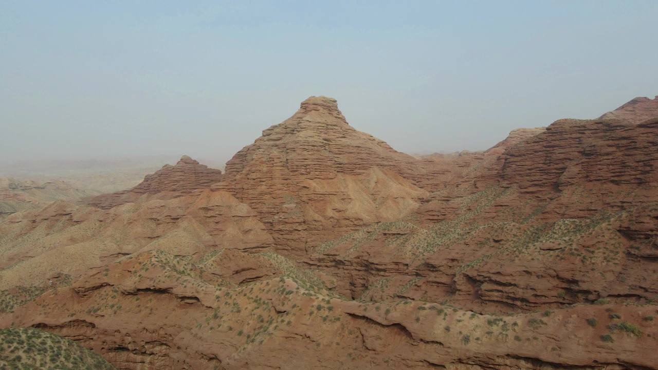 航拍甘肃张掖平山湖大峡谷的壮美丹霞地质风景 1