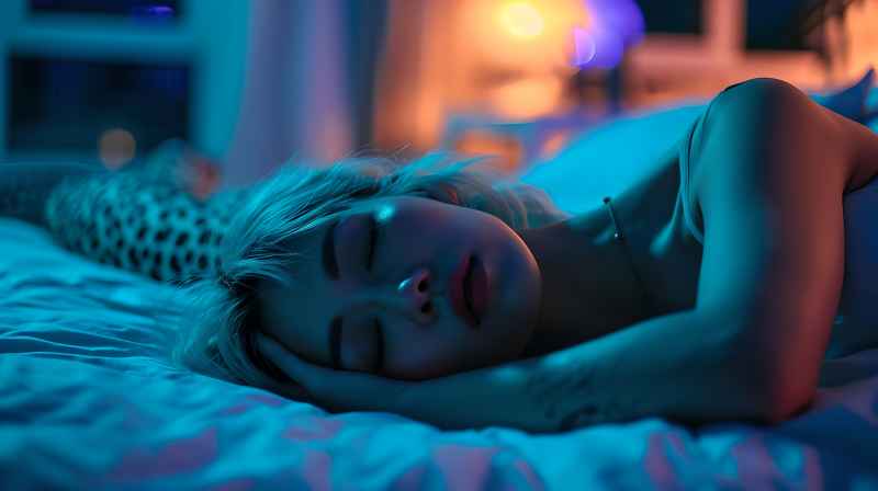 不同的睡姿的美女摄影图 53