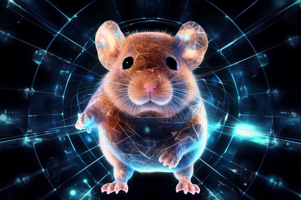 一只来自人工智能的数字鼠，代表着未来的科技、医疗和大数据等