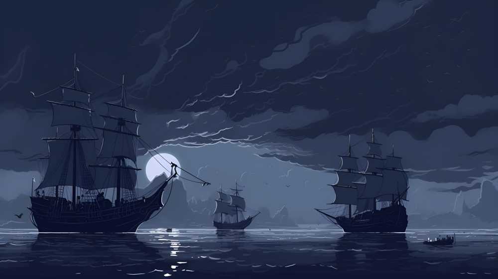 紫色夜景唯美月亮