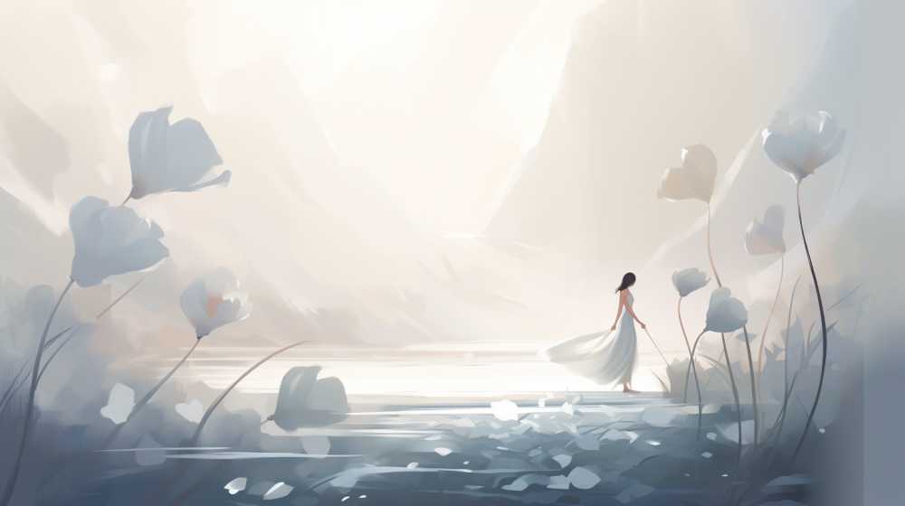 浅色唯美创意背景