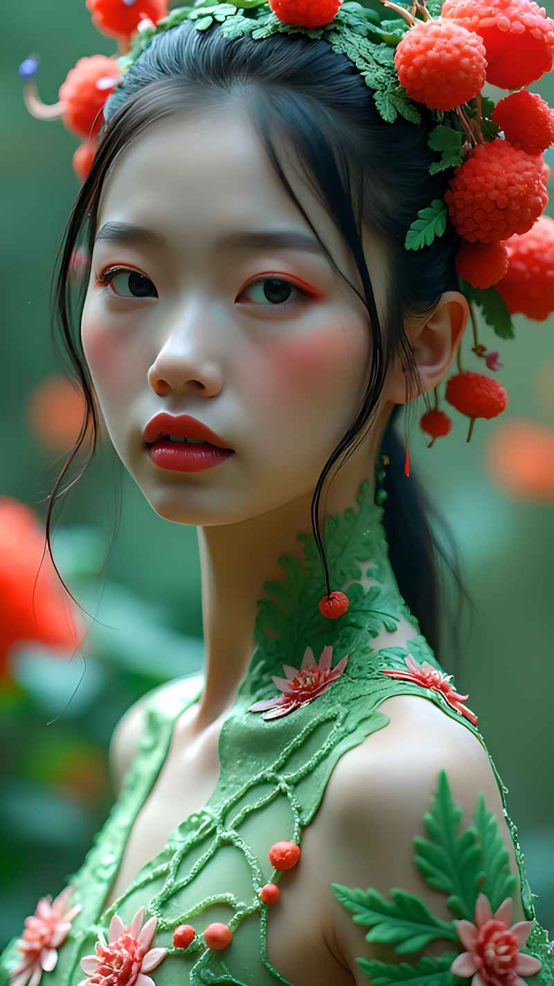 森林系列五颜六色古风艺术美女 103
