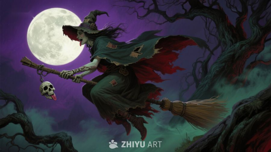 巫师夜空扫帚飞行