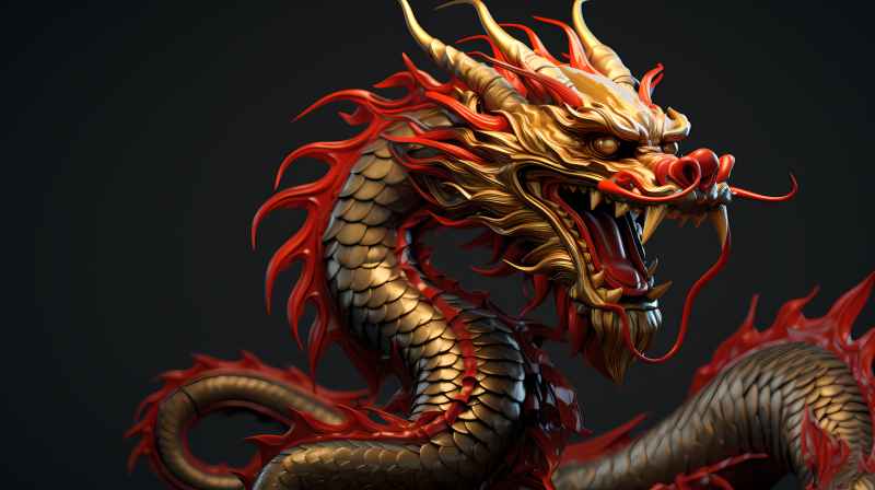 龙年，中国龙，背景图