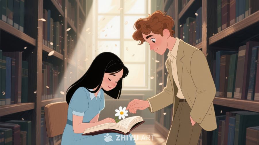 图书馆中的温馨阅读时光 320