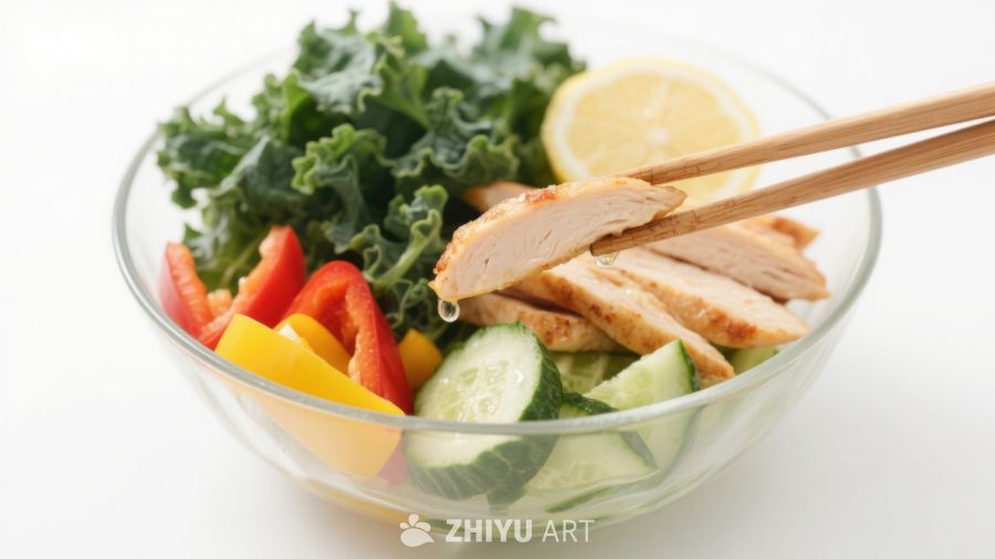鸡胸肉蔬菜沙拉