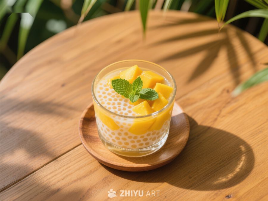 芒果西米露，夏日清凉甜品