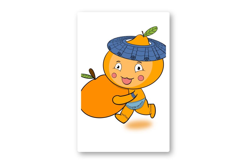 抱着橙子跑的小橙子